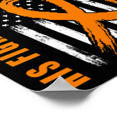 Zijn gevecht is mijn vechtpartij opa leukemie Bewu Poster (Hoek)