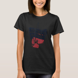 Zijn gevecht is mijn vechtster Thaiboxer Kickboxer T-shirt