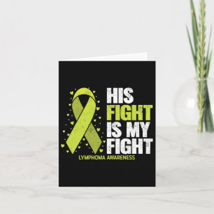Zijn gevecht is My Fight Blood Cancer Lymphoma Awa Kaart