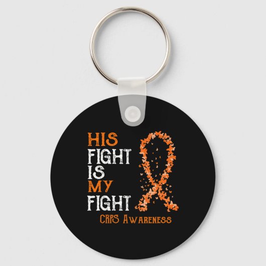 Zijn gevecht is My Fight CRPS Awareness 1 Sleutelhanger (Voorkant)