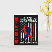 Zijn gevecht tegen Chd Awareness Godfather America Kaart (Gele Bloem)