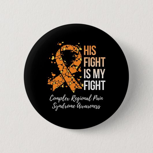 Zijn gevechtscomplex regionaal pijnsyndroom bewust ronde button 5,7 cm (Voorkant)