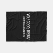 zijn goede borst psychische gezondheidsprobleem fleece deken (Voorkant (Horizontaal))