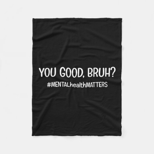 zijn goede borst psychische gezondheidsprobleem fleece deken (Voorkant)