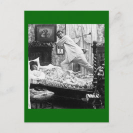 Zijn Golfdroom is haar Golf Nightmare-Vintage Briefkaart