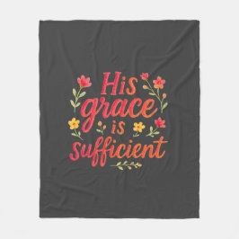 Zijn Grace is voldoende Fleece Deken