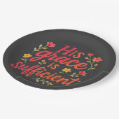 Zijn Grace is voldoende Papieren Bordje (Gekanteld)