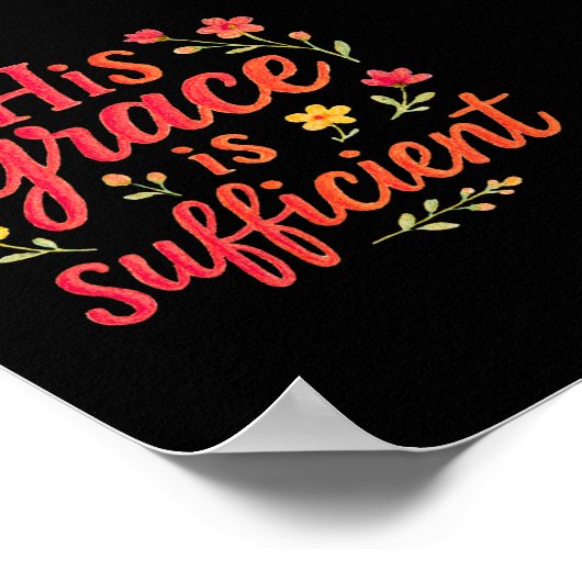 Zijn Grace is voldoende Poster (Hoek)