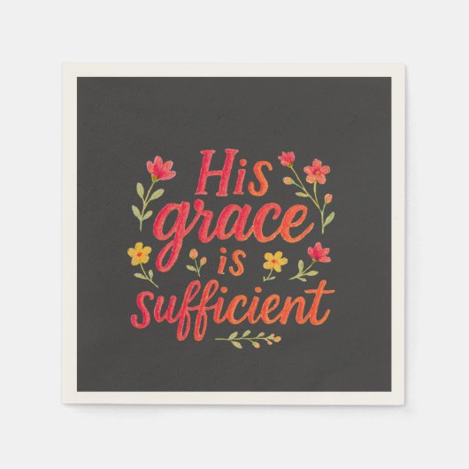 Zijn Grace is voldoende Servet (Voorkant)