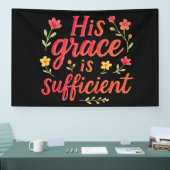 Zijn Grace is voldoende Spandoek (Beurs)