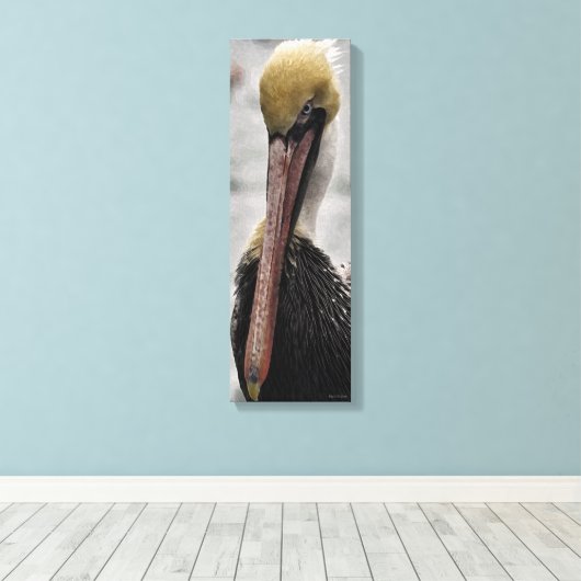 Zijn grond vasthouden canvas afdruk (Insitu (Houten vloer))