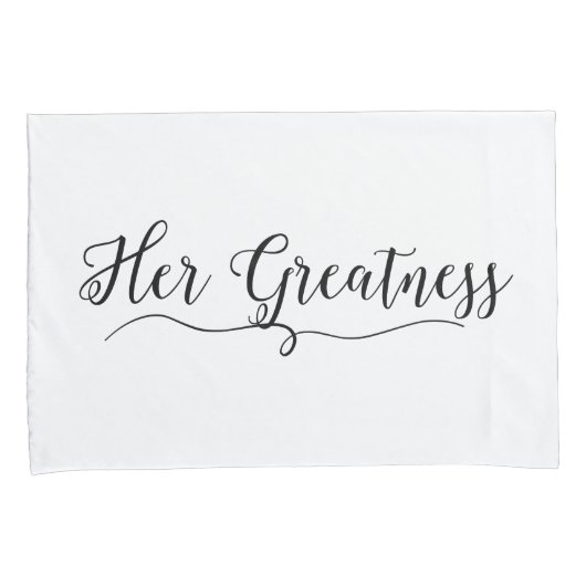 "Zijn grootsheid en haar grootsheid" Kussensloop (Voorkant-Rechts)