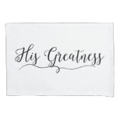 "Zijn grootsheid" Kussensloop (Voorkant)