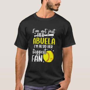 Zijn grootste fan softbal Abuela van een softbal s T-shirt