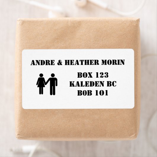 Zijn & haar Adress Labels (Insitu)