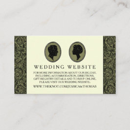 Zijn & haar Art Deco Silhouette Wedding Collectie Informatiekaartje