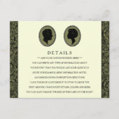 Zijn & haar Art Deco Silhouette Wedding Collectie Informatiekaartje (Voorkant)