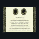 Zijn & haar Art Deco Silhouette Wedding Collectie Informatiekaartje<br><div class="desc">Zijn & haar Art Deco Silhouette Wedding Collectie - Invoegen Kaarten gedetailleerd.</div>