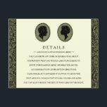 Zijn & haar Art Deco Silhouette Wedding Collectie Informatiekaartje<br><div class="desc">Zijn & haar Art Deco Silhouette Wedding Collectie - Invoegen Kaarten gedetailleerd.</div>