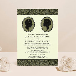 Zijn & haar Art Deco Silhouette Wedding Collectie Kaart