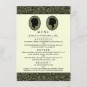 Zijn & haar Art Deco Silhouette Wedding Collectie Menu (Voorkant)