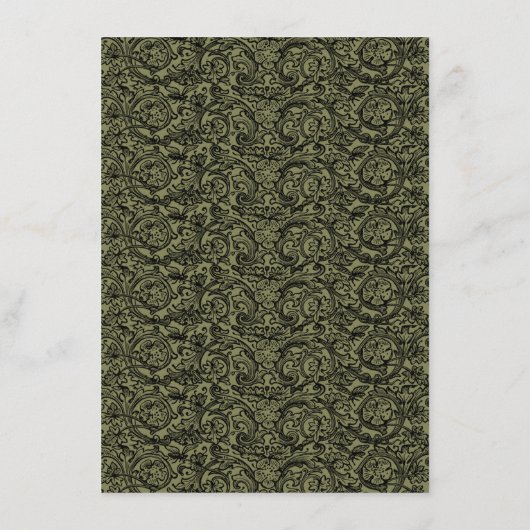 Zijn & haar Art Deco Silhouette Wedding Collectie Menu (Achterkant)