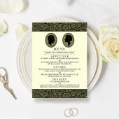 Zijn & haar Art Deco Silhouette Wedding Collectie Menu