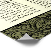 Zijn & haar Art Deco Silhouette Wedding Collectie Poster (Hoek)