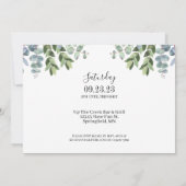 Zijn & haar Bachelorette Party Foliage Invitation Kaart (Achterkant)