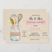 Zijn haar douchekaart kaart (Voorkant / Achterkant)