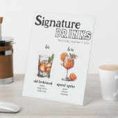 Zijn & Haar Drink Menu Reclamebord Met Voetstuk (Insitu)