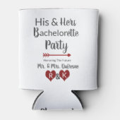 Zijn & haar gecombineerde Bachelor/Bachelorette Pa Blikjeskoeler (Voorkant)