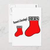 Zijn haar kousen briefkaart (Voorkant / Achterkant)