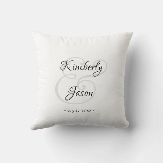 Zijn & haar Manuscript Namen, het Sierkussen van d (Achterkant)