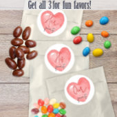 Zijn, haar, onze favoriete Vrijgezellenfeest bruil Ronde Sticker