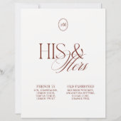 Zijn & Haar Signature Cocktails Roest Bruiloft Bor (Voorkant)