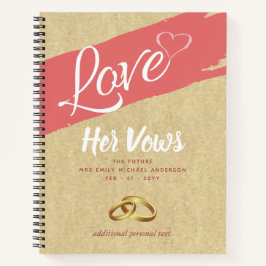 Zijn Haar Trouwbeloften Dagboek Aandenken Boek lan