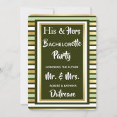 Zijn & haar uitnodiging van de gecombineerde parti (Voorkant)