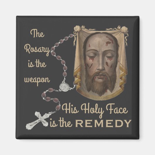 Zijn Heilige Gezicht is het REMEDY Magnet (Voorkant)