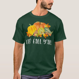 Zijn Herfst Yall Cute Pumpkins Squashes Autumn Her T-shirt