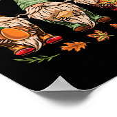 Zijn Herfst Y'all Gnomes Thanksgiving Poster (Hoek)