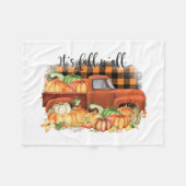 Zijn Herfst Yall Quote |  vrachtwagen met pompoene Fleece Deken (Voorkant (Horizontaal))