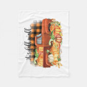 Zijn Herfst Yall Quote |  vrachtwagen met pompoene Fleece Deken (Voorkant)
