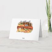 Zijn Herfst Yall Quote |  vrachtwagen met pompoene Kaart (Achterkant)