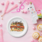 Zijn Herfst Yall Quote | vrachtwagen met pompoene Papieren Bordje (Feest)