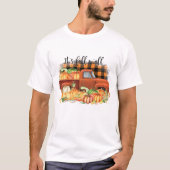 Zijn Herfst Yall Quote | vrachtwagen met pompoene T-shirt (Voorkant)