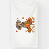Zijn Herfst Y'all Teckel Dog Herfst Sjaal Herfst P Spandoek (Verticaal)