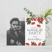 Zijn & Hers Bachelorette Party Autumn Kaart (Staand voorkant)