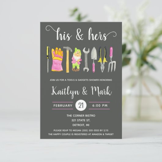 Zijn & Hers Gereedschap en Gadgets Koppels Vrijgez Kaart (Staand voorkant)