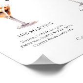 Zijn Hers Martini Signature Wedding Cocktails Menu Poster (Hoek)